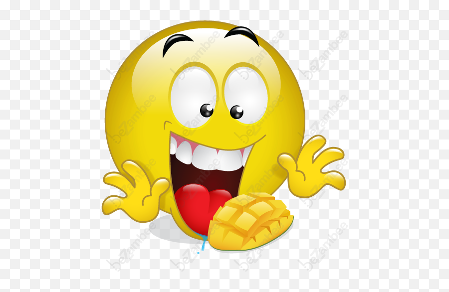 Smiley Clipart Food Smiley Food - Happy Emoji,Eating Emoticon