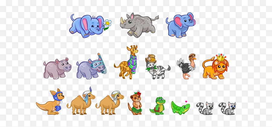 Over 100 Free Giraffe Vectors - Printable Cute Animals Stickers Emoji,Emotions In Zoo Animals