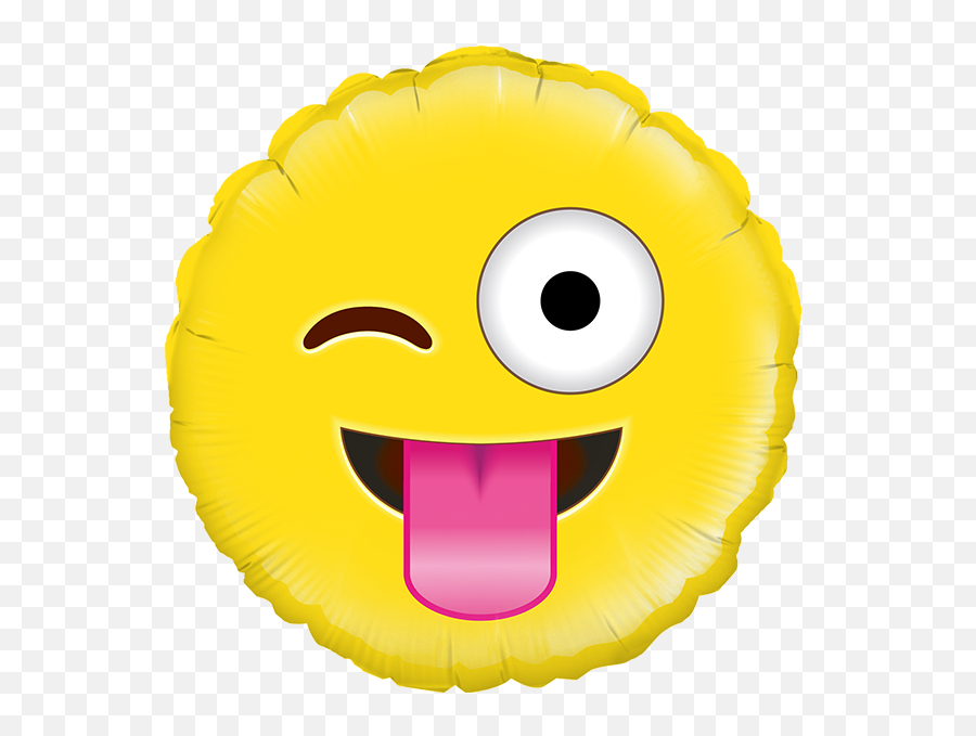 Balão Foil Redondo 18 Crazy Emoji - Balloon,18 Emoji