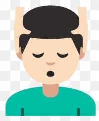 Man Getting Massage Emoji Clipart Free Download Transparent - Clip Art,Mystic Massage Emojis