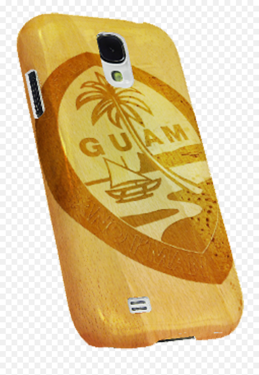 Wood Etched Guam Seal Motif On Samsung Phone Models - Mobile Phone Case Emoji,How Do I Put Emojis On My Galaxy S4