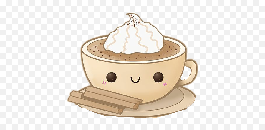 Kawaii Drawings Cute Cartoon Drawings - Cioccolata Calda Disegno Emoji,Kawaii Tea Set Emoji