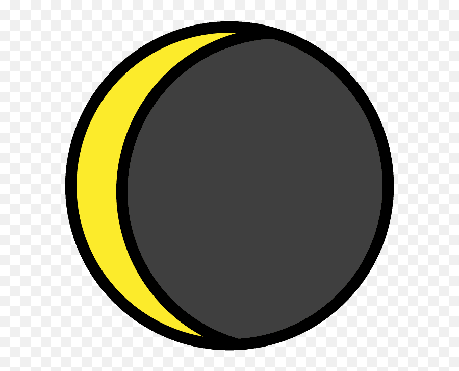 Waning Crescent Moon Symbol - Dot Emoji,Crescent Emoji
