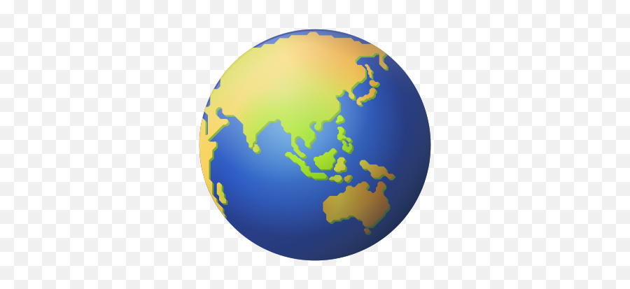 Earth Emoji Png - Globe Icon Asia,Austrila Emoji Png