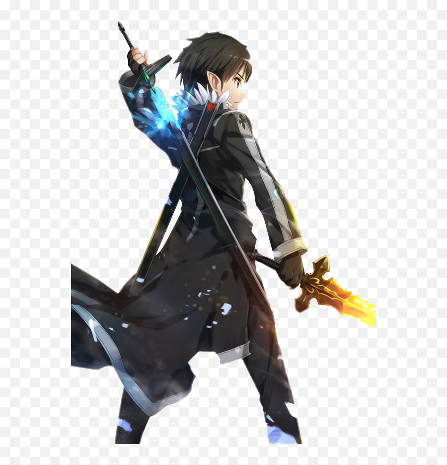 Kazuto Kirigaya U2013 Kirito Png File Png Mart - Kirito Png Emoji,Kirito Swords Unicode Emoji