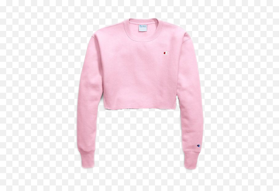 Pink Cropped Sticker - Long Sleeve Emoji,Emoji Crop Top Sweater