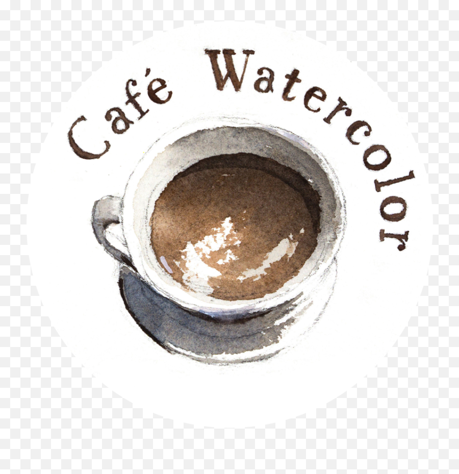 Café Watercolor - Watercolors Of Eric Yi Lin Emoji,What Kind Of Painting Conveys Emotions Woth Landscapes