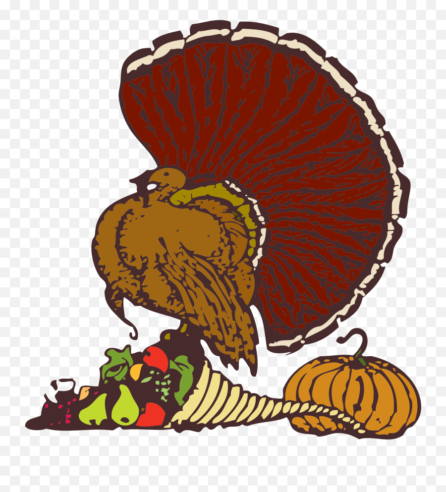 Graphic Image Of A Turkey With A Cornucopia Free Image Download Emoji,Trukey Emoji