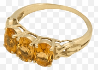 Rose Citrine Ring - Solid Emoji,Olympic Rings Emoji