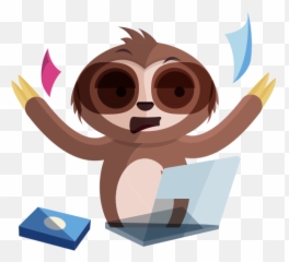 Work From Home Stickers - Free Professions And Jobs Stickers Emoji,Emojis Animated Sloth