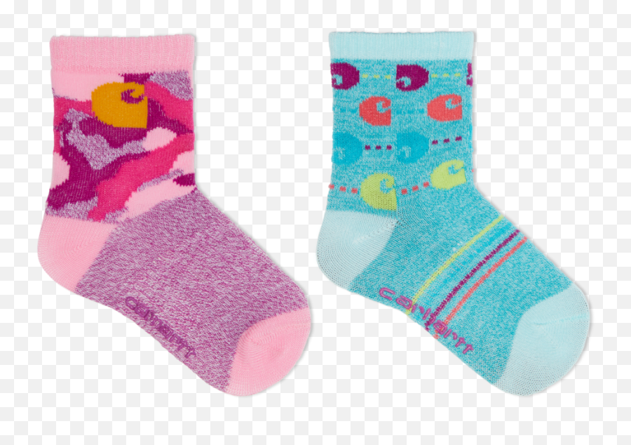 Carhartt Girls Gripper Crew Socks 2 Pair U2013 Loops U0026 Wales Emoji,Running Gingerbread Man Emoji