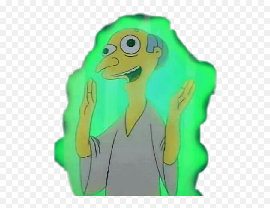 Simpsons Mrburns Alien Sticker - Fictional Character Emoji,Mr Burns Emoji