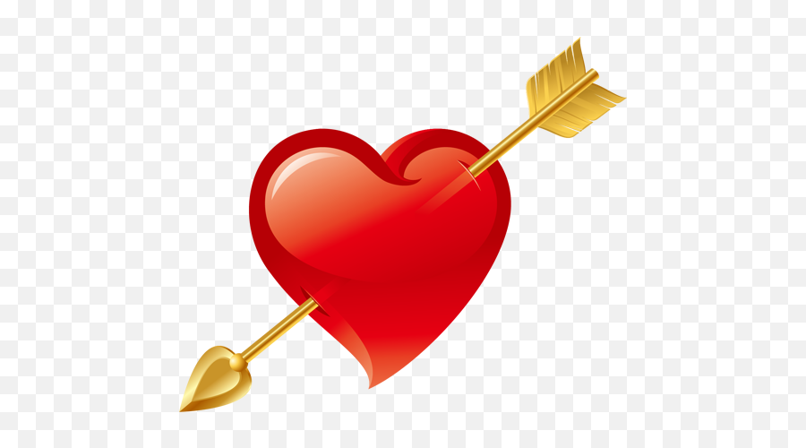 Valentine Heart With Arrow Png Vector Transparent Image Emoji,Heart Arrow Emoji