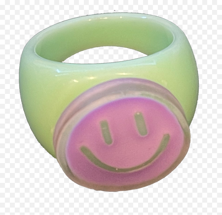 Happy Face Ring U2013 Sparklemuse Emoji,Moaning Kawaii Emoticon