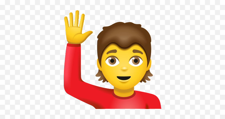 Raising - Raise Hand Vector Png Emoji,Person Raising Hand Emoji