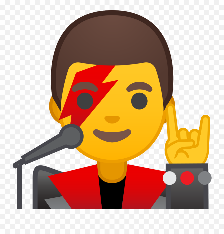 Man Singer Emoji Meaning With - Singer Emoji,Rock Emoji