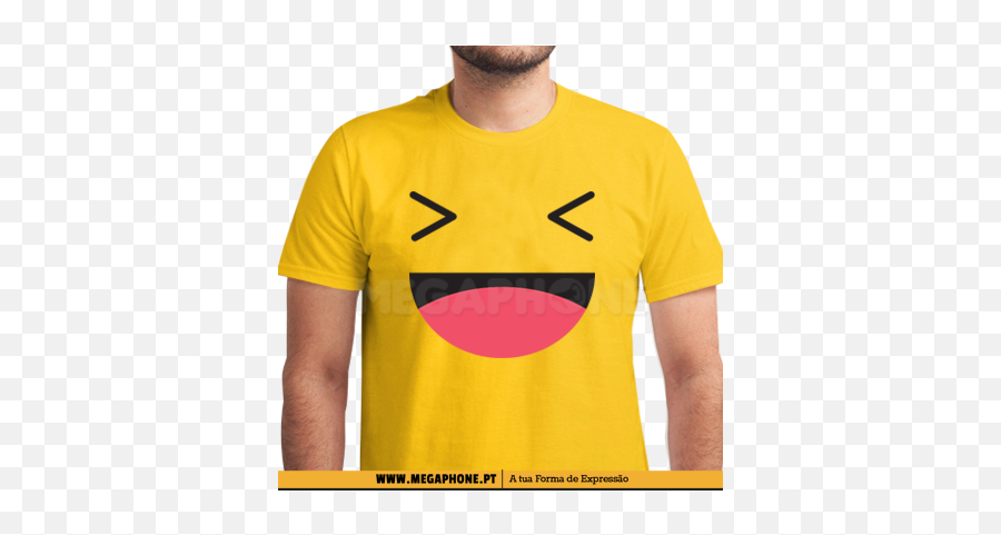 Emoji Hahaha Shirt - Tshirts Personalizada Para It,Megaphone Emoji