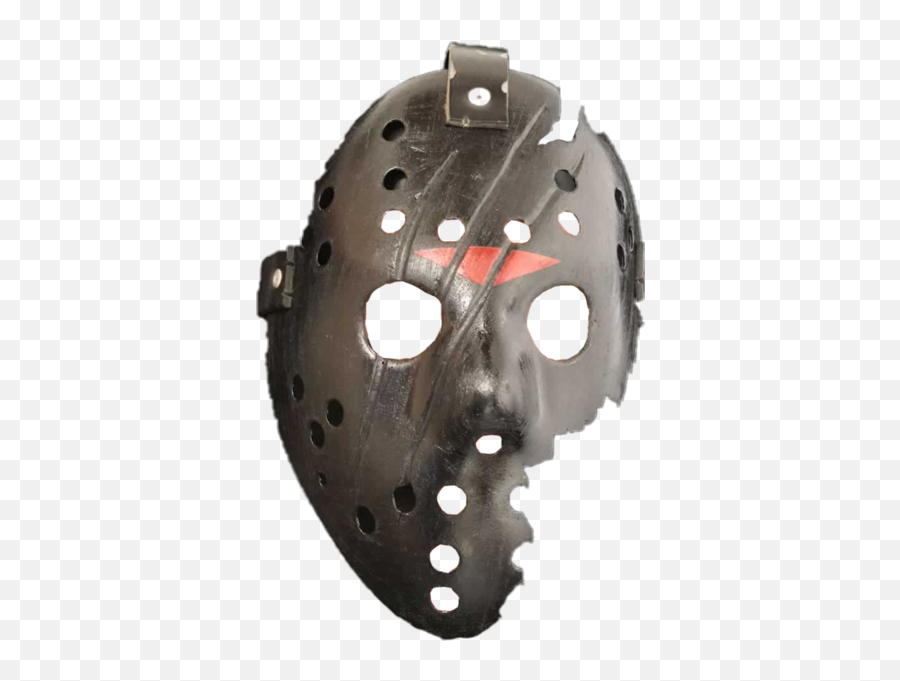 Jason Black Damaged Mask - Black Jason Mask Png Emoji,Jason Mask Emoji