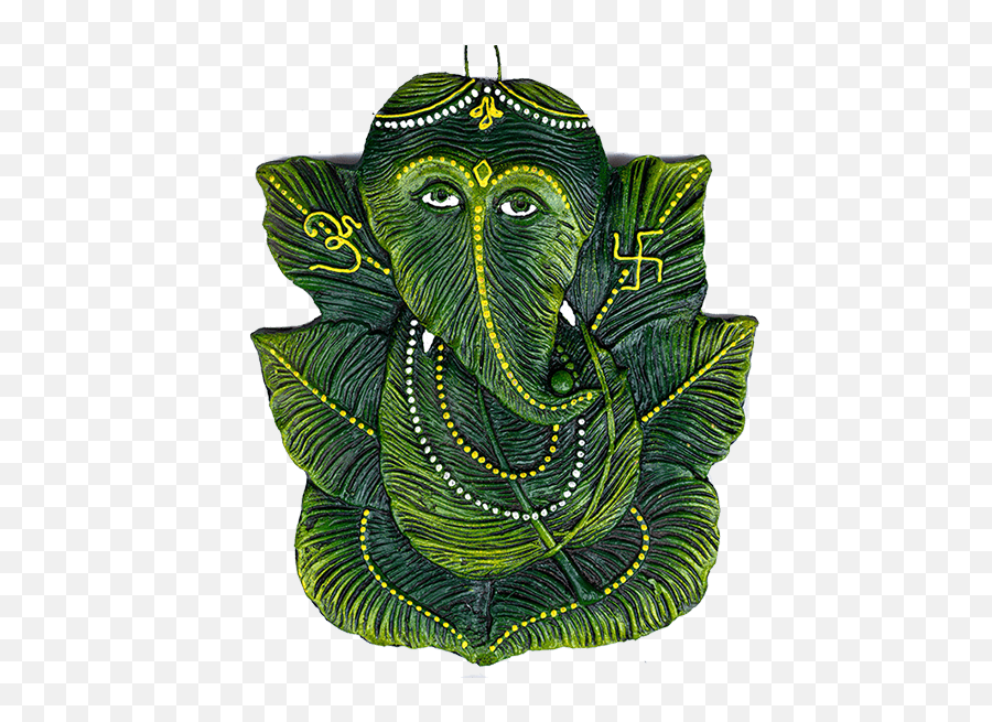 Ganesh Green Leaf Wall Hanging - Sketch Emoji,Pot Leaf Emoji Facebook