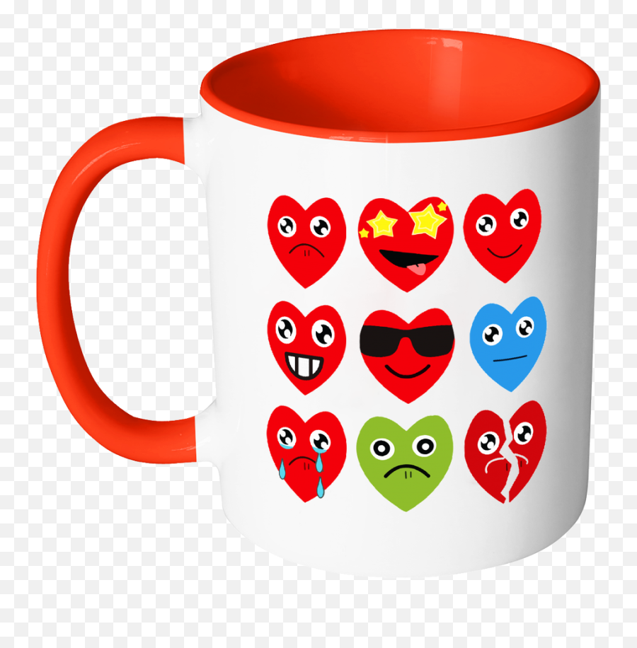 Heart Emojis - Color Mug,Heart Emojis