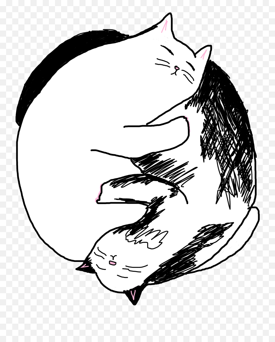 Cat Cats Drawing Sticker By Korah - Dot Emoji,Cat Emoji Drawing