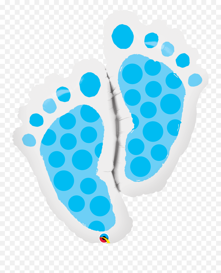 Supershapes - Foil Balloon Baby Feet Emoji,Flower Vs Footprints Skull Emoji
