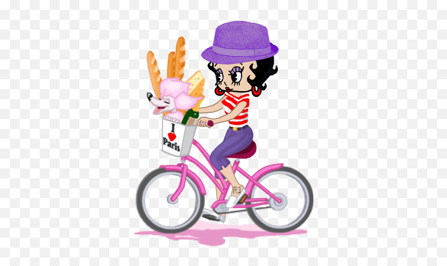 Bb Loves Paris - Betty Boop En Bicicleta Emoji,Tricycle Emoji