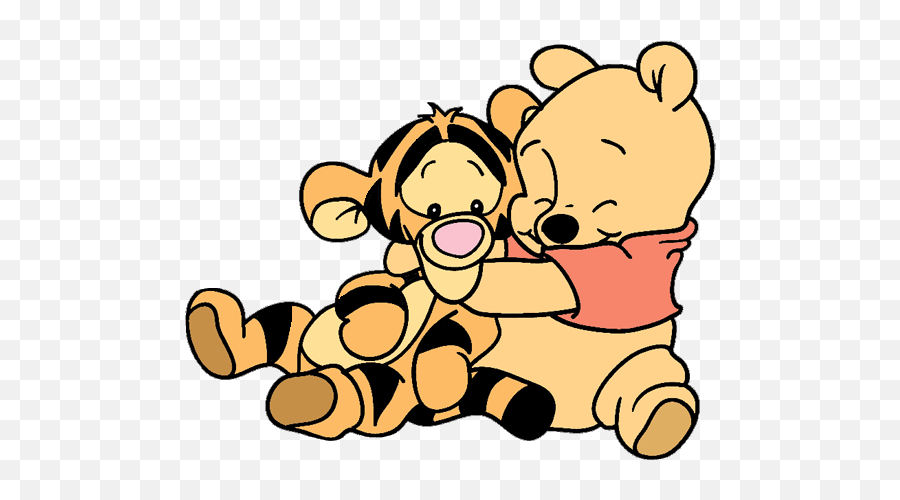 Cute Cartoon Wallpapers Cute Disney - Hugging Pooh And Tigger Emoji,Eor Winnie The Poo Emojis