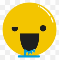 Vinilo Pared Emoji Que Saliva - Happy,Emojis Negros Y Blancos