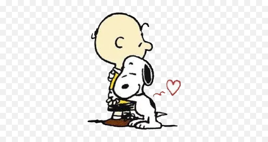 Snoopy Whatsapp Stickers - Snoopy Hugging Charlie Brown Emoji,Sleepy Snoopy Emoticon