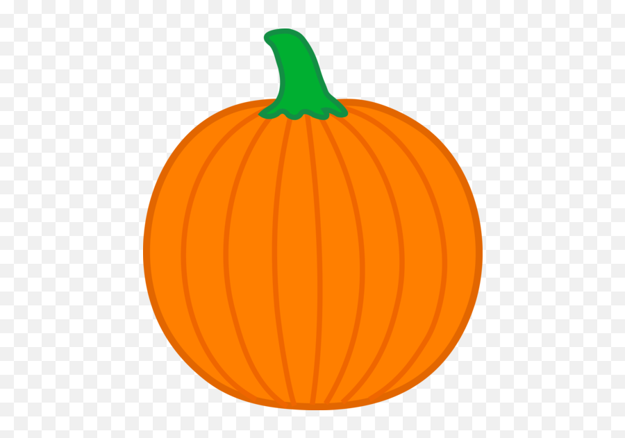 Simple Orange Halloween Pumpkin - Round Pumpkin Png Emoji,Pumpkin Emotions For Preschoolers