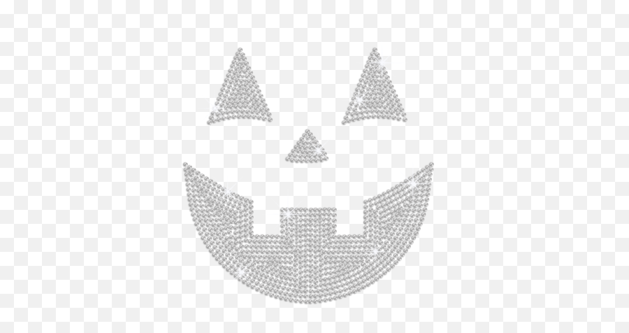 Pumpkin Smile Iron On Rhinestone Transfer Motif - Cstown Decorative Emoji,Pumpkin Text Emoticons