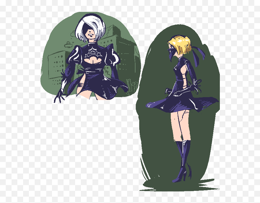 Random Thoughts On 1984 And Nier Automata U2013 Alana Tedmon - Fictional Character Emoji,No Emotions Comic Nier