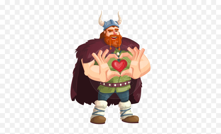 Vector Cartoon Characters Graphicmama - Viking With Smart Phone Emoji,Sad Viking Emoticon