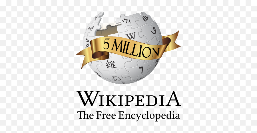 Millionth Article Logo - Wikipedia 5 Million Articles Emoji,Wikia Images Rendering Huge On Mediawiki Emoticons