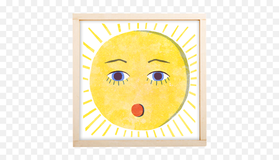 Riso Prints U2013 Isatopia - Picture Frame Emoji,Emoticon Print