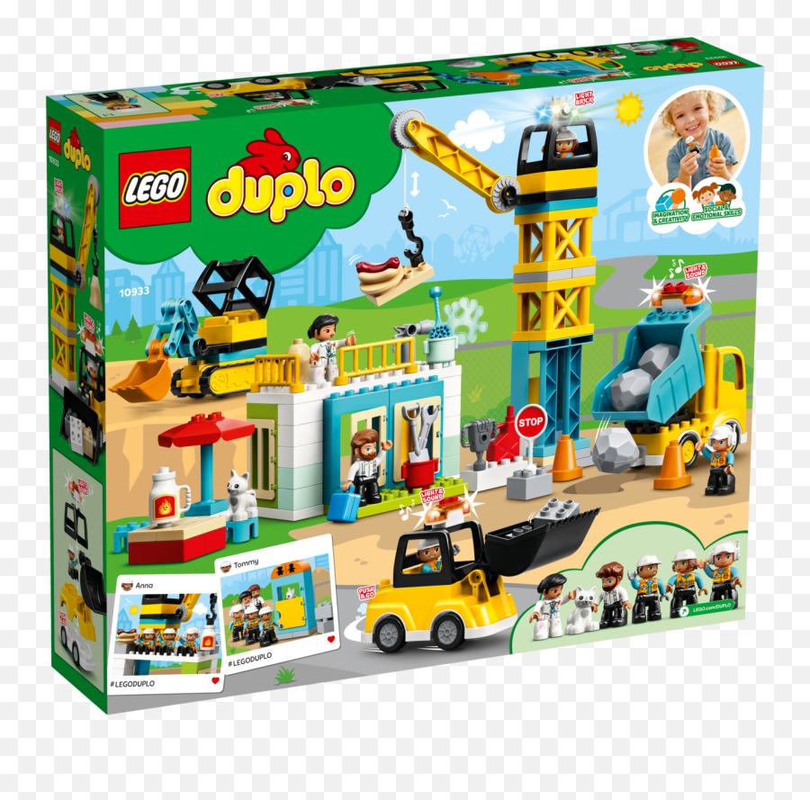 Buy Lego Duplo - Tower Crane U0026 Construction At Mighty Ape Nz Lego Duplo 10933 Emoji,Drawing Emotions On Duplos