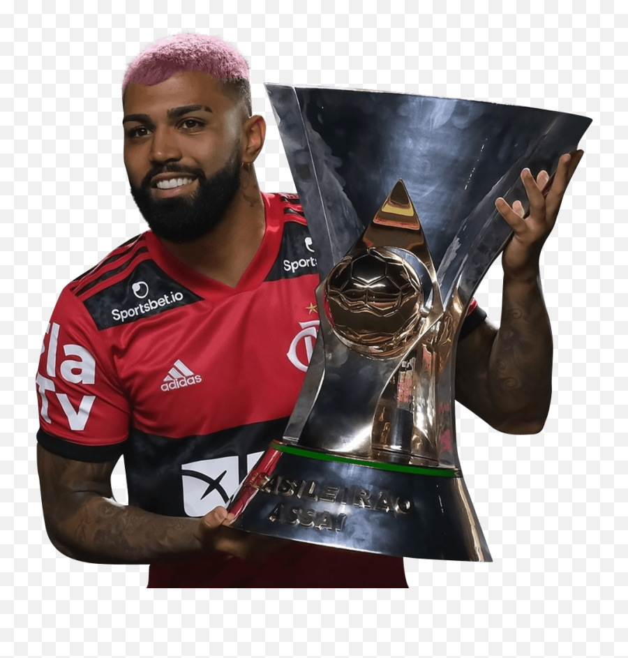 Gabriel Barbosa Football Render - 78337 Footyrenders Holding Trophy Emoji,Gabriel Barbosa Emoticon Heart