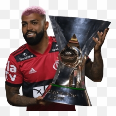 Gabriel Barbosa Football Render - 78337 Footyrenders Holding Trophy Emoji,Gabriel Barbosa Emoticon Heart