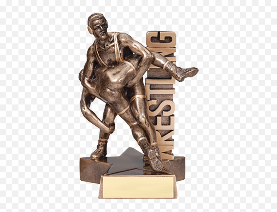 Wrestling Victory Trophy Sculpture Award Figure Resin Sports Emoji,Emotion Wresteling