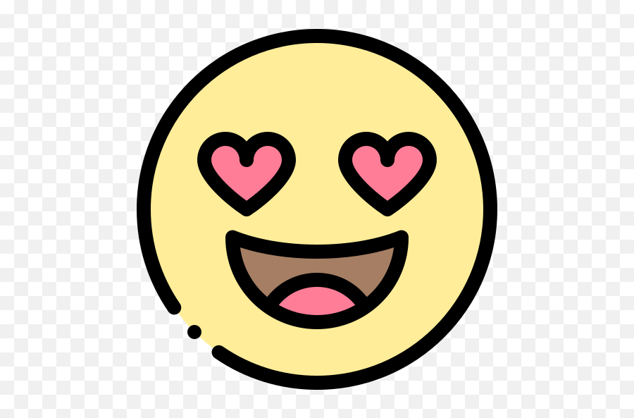 In Love - Free Smileys Icons Emoji,Flat Love Emoji Icon