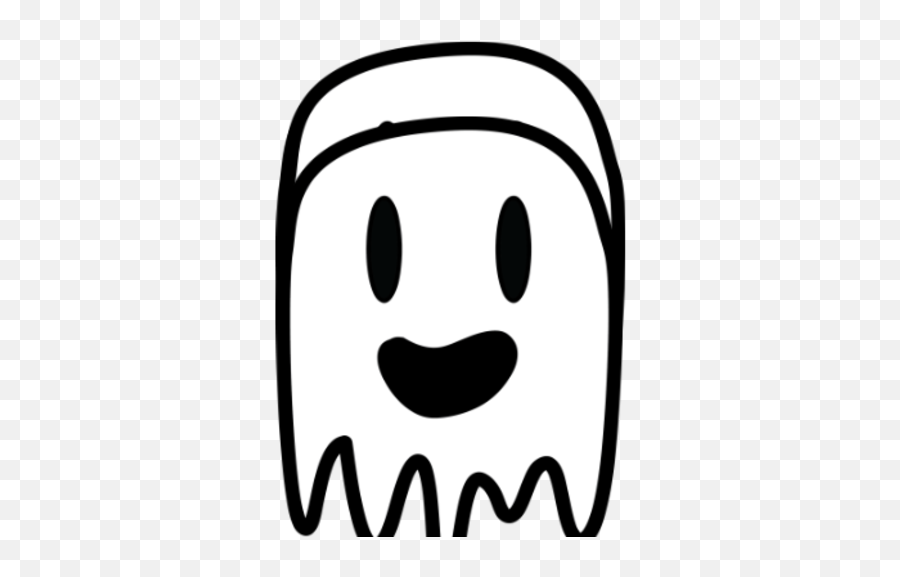 Cute Ghost - Frankly Wearing Emoji,Cutedog Emoticon