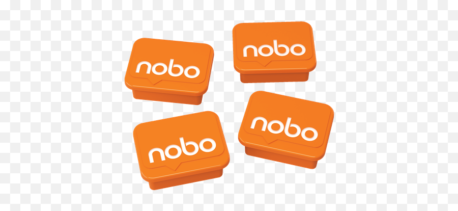 Nobo Magnets Orange 18x22mm - Board Accessories Nobo Emoji,Magnetic Emojis 12 Piece
