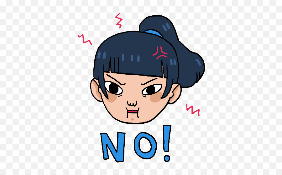 Line Sticker Animation Girl Stickers - Gif Angry Clip Art Emoji,Wiping Sweat Emoji