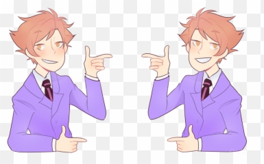 Anime Boy Pointing Fingers - Sharing Emoji,Twiddling Thumbs Emoji