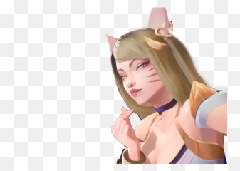 Kda Kdaahri Lol Sticker - Kda Lol Png Ahri Emoji,Ahri Emoji