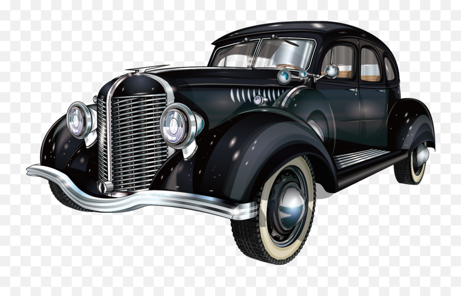 Vintage Car Classic Car Pickup Truck Antique Car - Black Vintage Car Png Emoji,Chevy Emojis