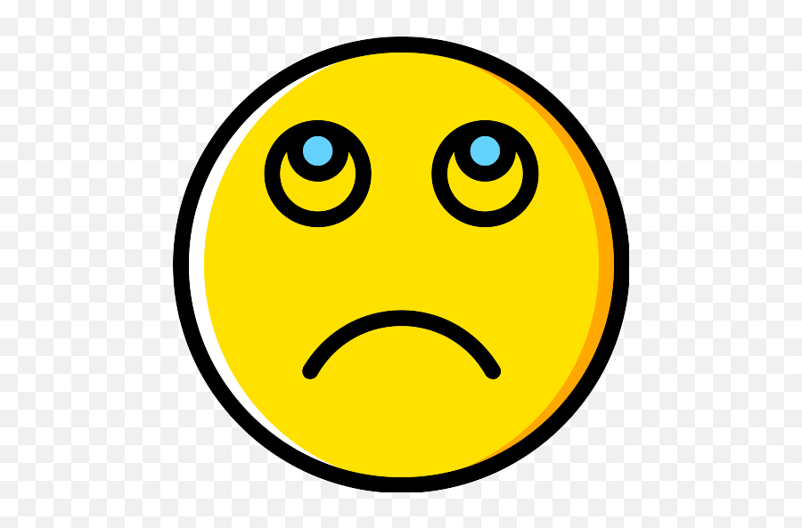 Sad Suffering Crying Emoticon Face Vector Svg Icon 4 - Png Happy Emoji,Crying Emoticon