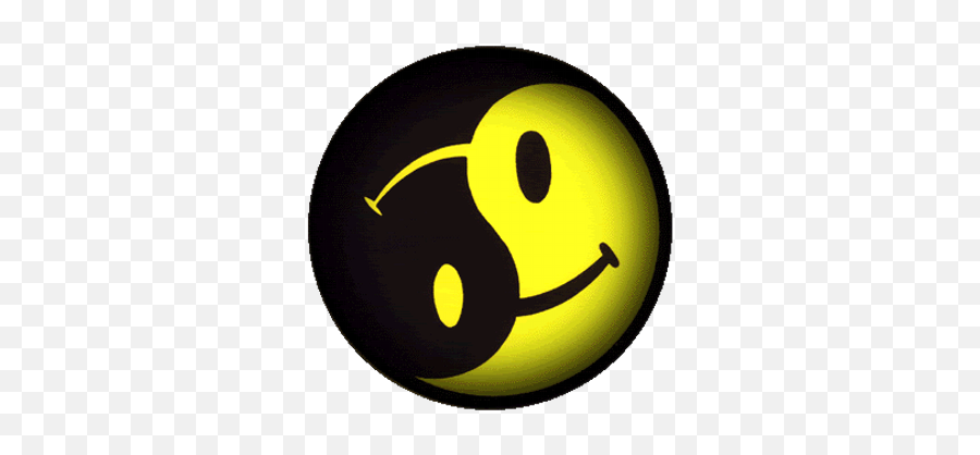 Yin Yang Smiley - Happy Emoji,Yin And Yang Emoji