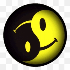 Yin Yang Smiley - Happy Emoji,Yin And Yang Emoji